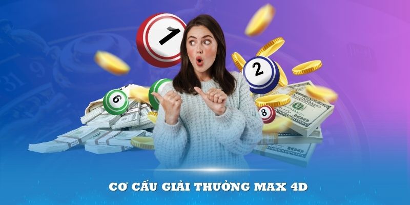 Cơ cấu giải thưởng Max 4D đa dạng và thú vị với giá trị cao