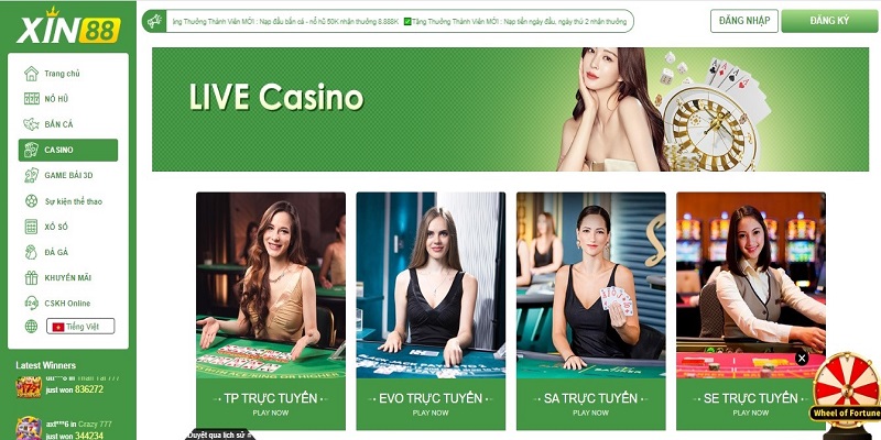 Đánh giá chung về casino online Xin88